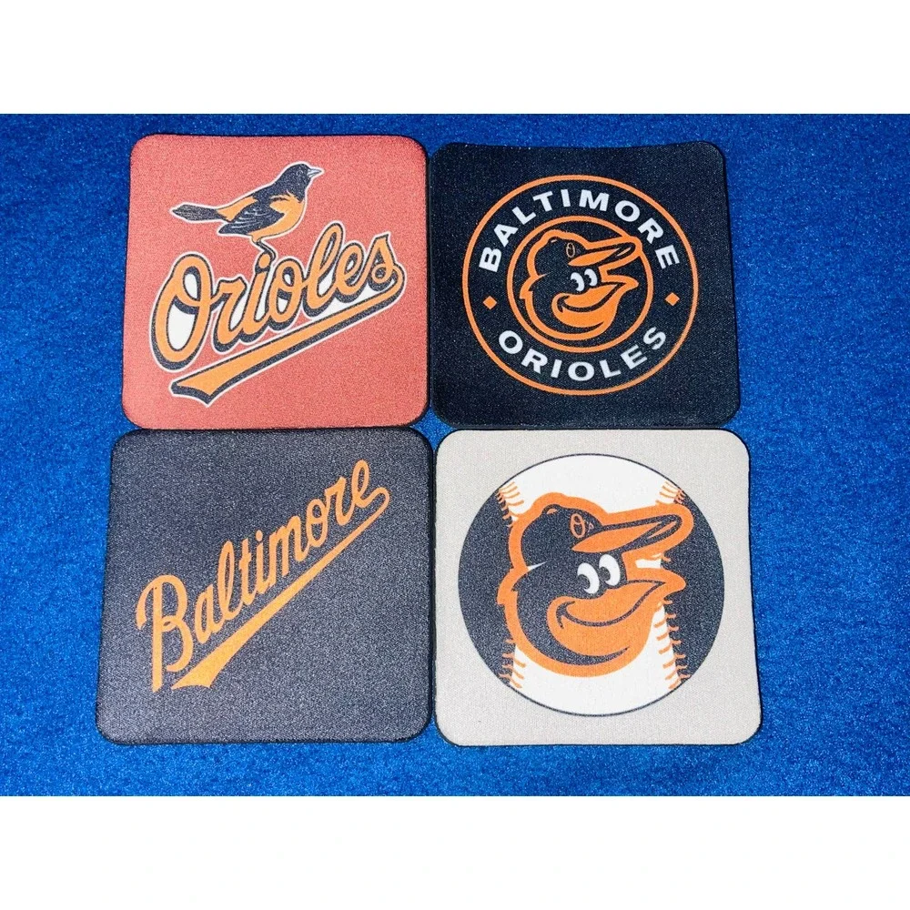 Orioles Baseball Team High Absorbent Coaster Set (pack of 4)